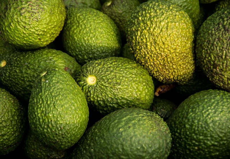 Rice cakes with avocado