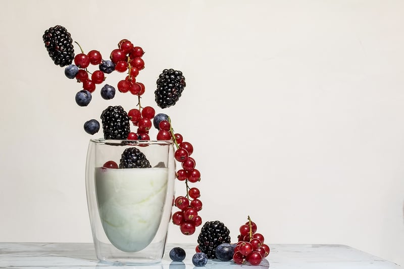 Greek yogurt with berries